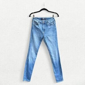 Hollister High Rise Super Skinny Soft Stretch Jeans in Blue